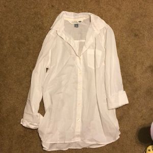 Old Navy White button down blouse
